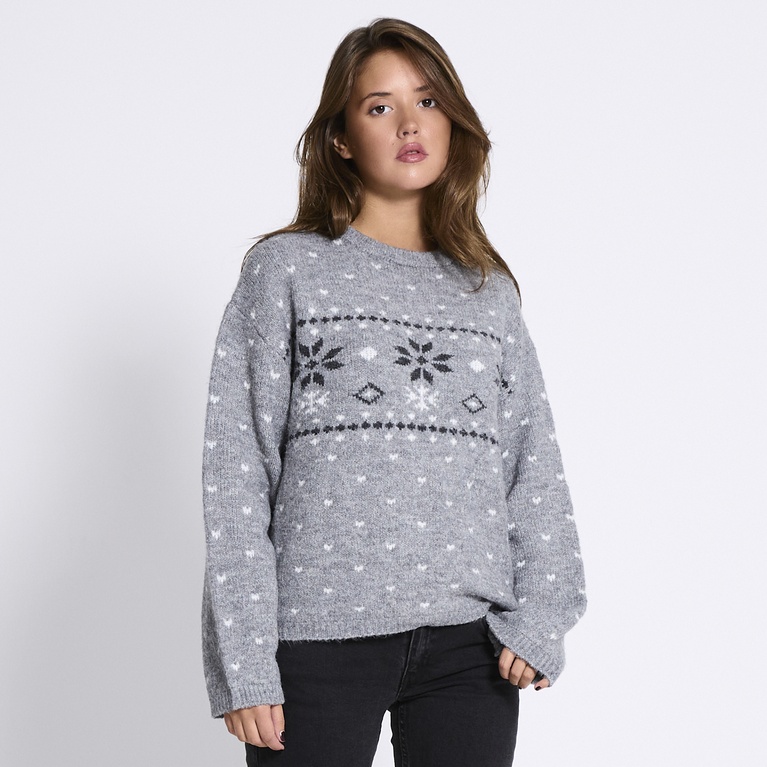 Mønsterstrikket trøje "Elvie"